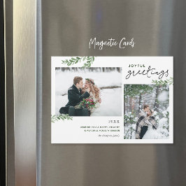 Cartão de Feriado Magnético de Fotografias Greener