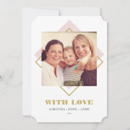 Cartão de Feriado Mínimo Geo da abstrato