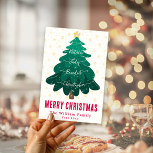 Cartão de Feriado Não Fotográfico para a Família d