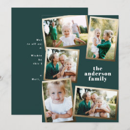 Cartão de feriado para multifamília de fotografias