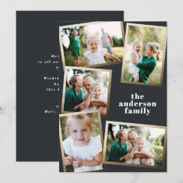 Cartão de feriado para multifamília de fotografias
