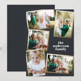 Cartão de feriado para multifamília de fotografias