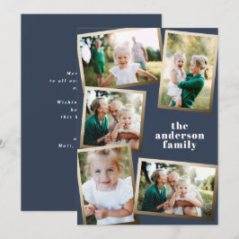 Cartão de feriado para multifamília de fotografias