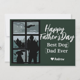 Cartão de feriado para pai e filha