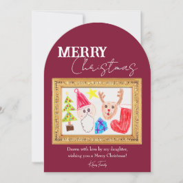 Cartão de Feriado Personalizado com Trabalho de ar