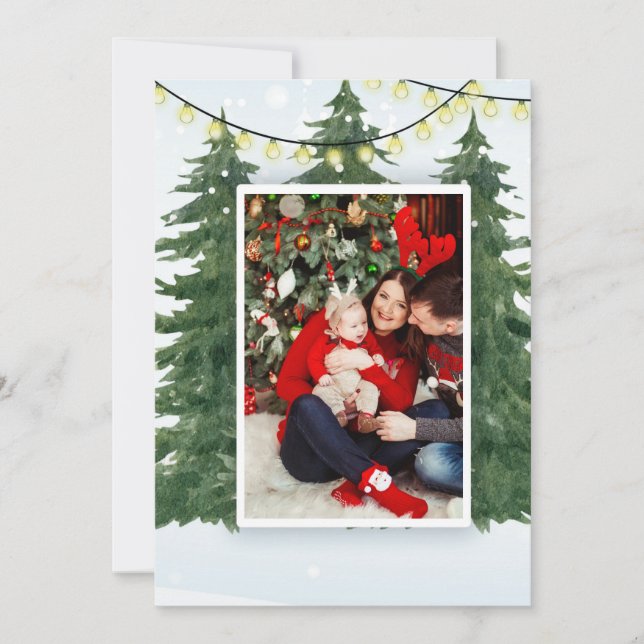 Cartão de Feriado Plano (Frente)