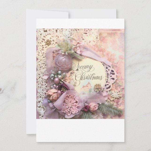 Cartão de Feriado Plano (Frente)