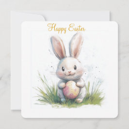 cartão de feriado plano de felz pascoa