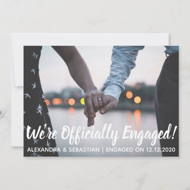 Cartão de Feriado Plano Envolvido no Elegance Mode (Frente)