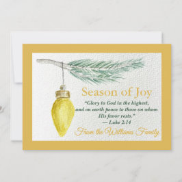 Cartão de Feriado Plano - Personalize - Temporada 