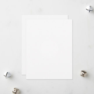 Cartão de Feriado Plano, Tamanho: 4,25" x 5,5", Pa