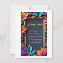 Cartão de Feriado Plano, Tamanho: 4,25" x 5,5", Pa