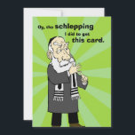 Cartão de Feriado Schleting<br><div class="desc">Mande cumprimentos a seus amigos e familiares a Hanukkah com os sábios atos do Rabbi Moshe.</div>