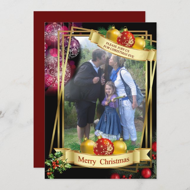 Cartão de Feriado Simples (Frente/Verso)