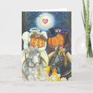 CARTÃO DE FERIADO SONO DE CASAMENTO HALLOWEEN VER