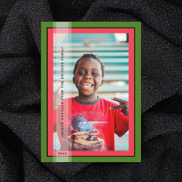 Cartão de Feriado Verde