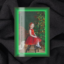 Cartão de Feriado Verde