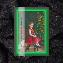 Cartão de Feriado Verde