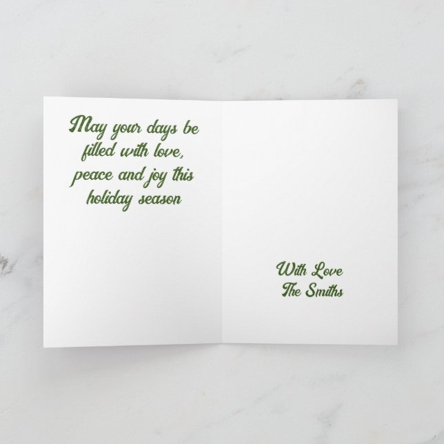 Cartão de Feriado WinTER AT WEST COLINAS RANCH (Interior)