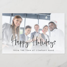 Cartão de Feriados Felizes com Fotografia do Logot