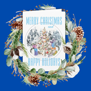 Cartão de Férias 5"x7" da Celebração de Natal Ping