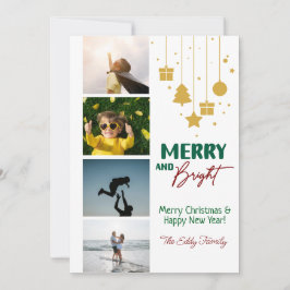 Cartão de Férias Alegre e Brilhante