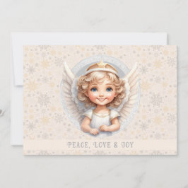 Cartão de Férias Anjo de Natal Bonito