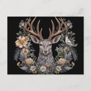 Cartão de Férias Artísticas Nórdico Retro Pagan