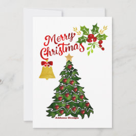 Cartão de Férias Árvore de Natal