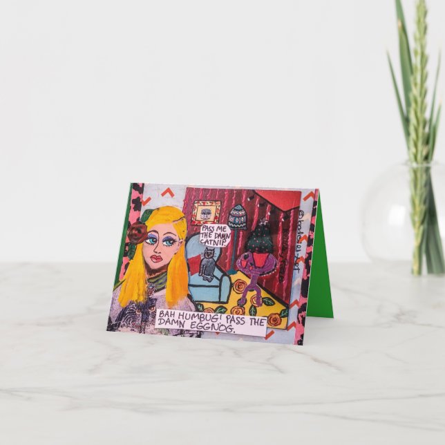 Cartão de férias BAH HUMBUG (Frente)