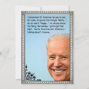 Cartão de Férias Biden Personalizável