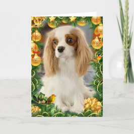 Cartão de Férias Blenheim Cavalier Spaniel