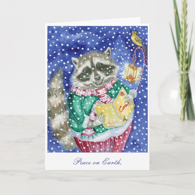 Cartão de férias "Caroling" (Frente)