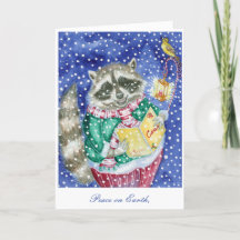 Cartão de férias "Caroling"