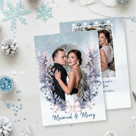 Cartão de Férias Casado e Feliz - Folhagem de Inve