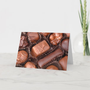 Cartão de Férias Chocolates de namorados