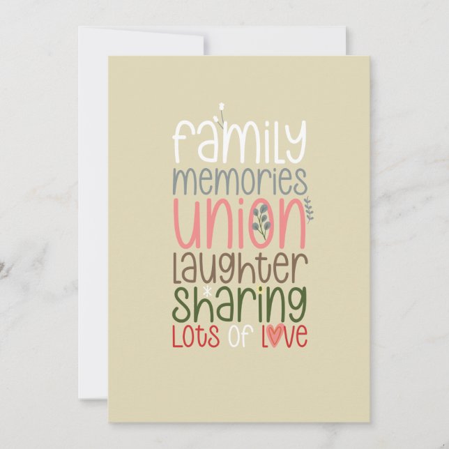 Cartão de Férias Coloridas de Natal (Frente)