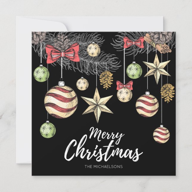 CARTÃO DE FÉRIAS COM FOTO | Enfeites Antigos (Frente)