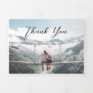 Cartão de férias com três folhas de 5" x 7"