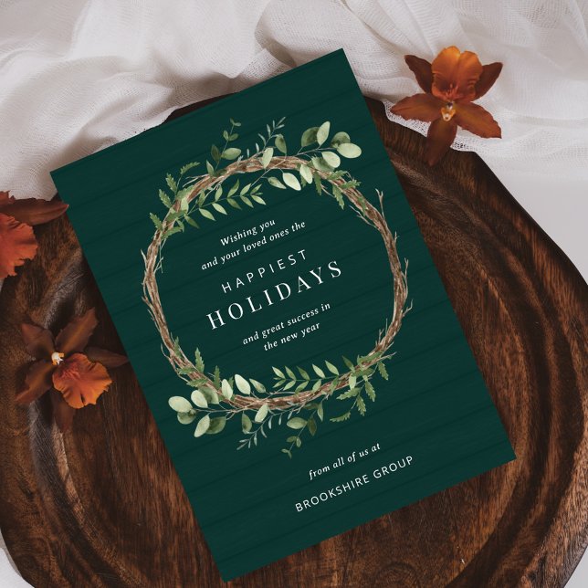 Cartão de Férias Comerciais de Fim de Ferro Neutro (Criador carregado)