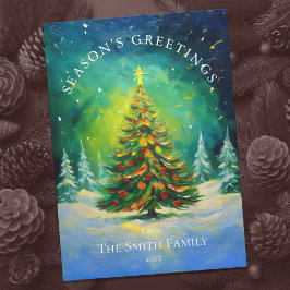 Cartão de Férias da Árvore de Natal