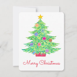 Cartão de Férias da Árvore de Natal
