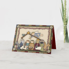 Cartão de Férias da Cena Natal