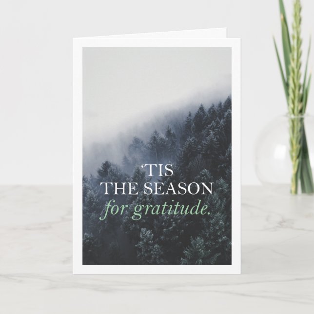 Cartão de Férias da Empresa Gratitude (Frente)