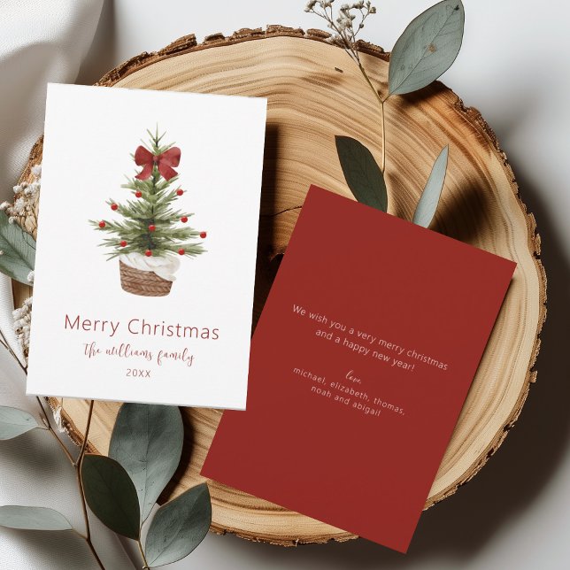 Cartão de Férias da Família de Árvores de Natal Ru (Criador carregado)