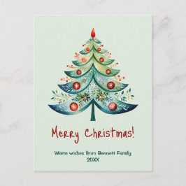 Cartão de férias da família Feliz Natal