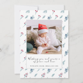 Cartão de férias da família Photo Collage do Natal