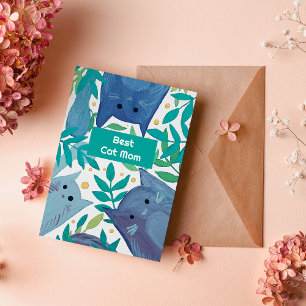 Cartão de Férias da Melhor Mãe de Gato