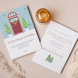 Cartão de Férias de Anúncio em Movimento de Natal