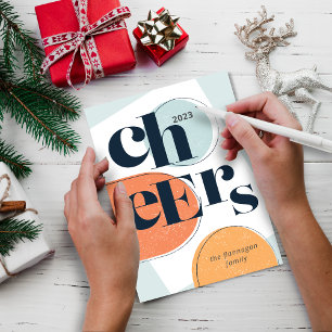 Cartão de Férias de Arch Moderno de Ano Novo